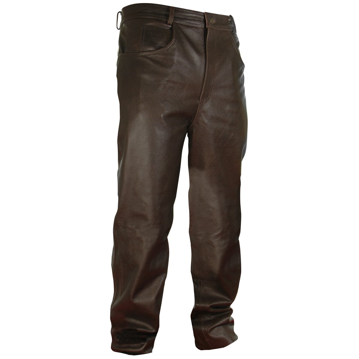 Classic Brown Leather Pants